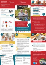 Vivre et vieillir en santé - Dépliant - Programme complet - Printemps 2022