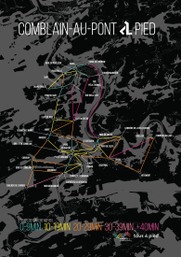 Carte Metrominuto (Tous à pied - Mobility in Liège Métropole)
